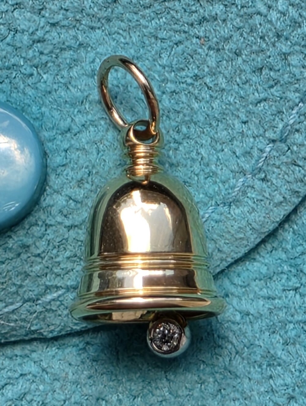 Tiffany & Co. 18k Yellow Gold Diamond Bell Charm